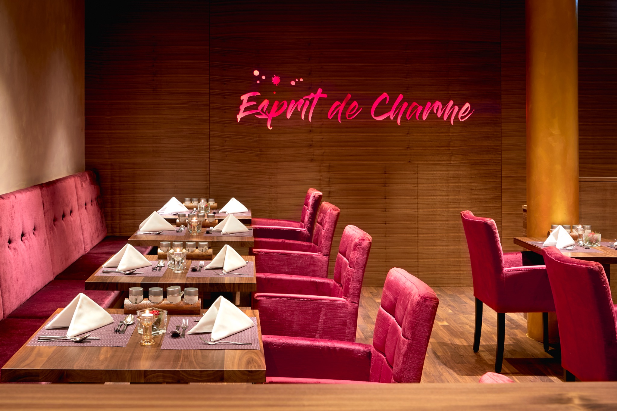 Mandira dining area for retreat meals