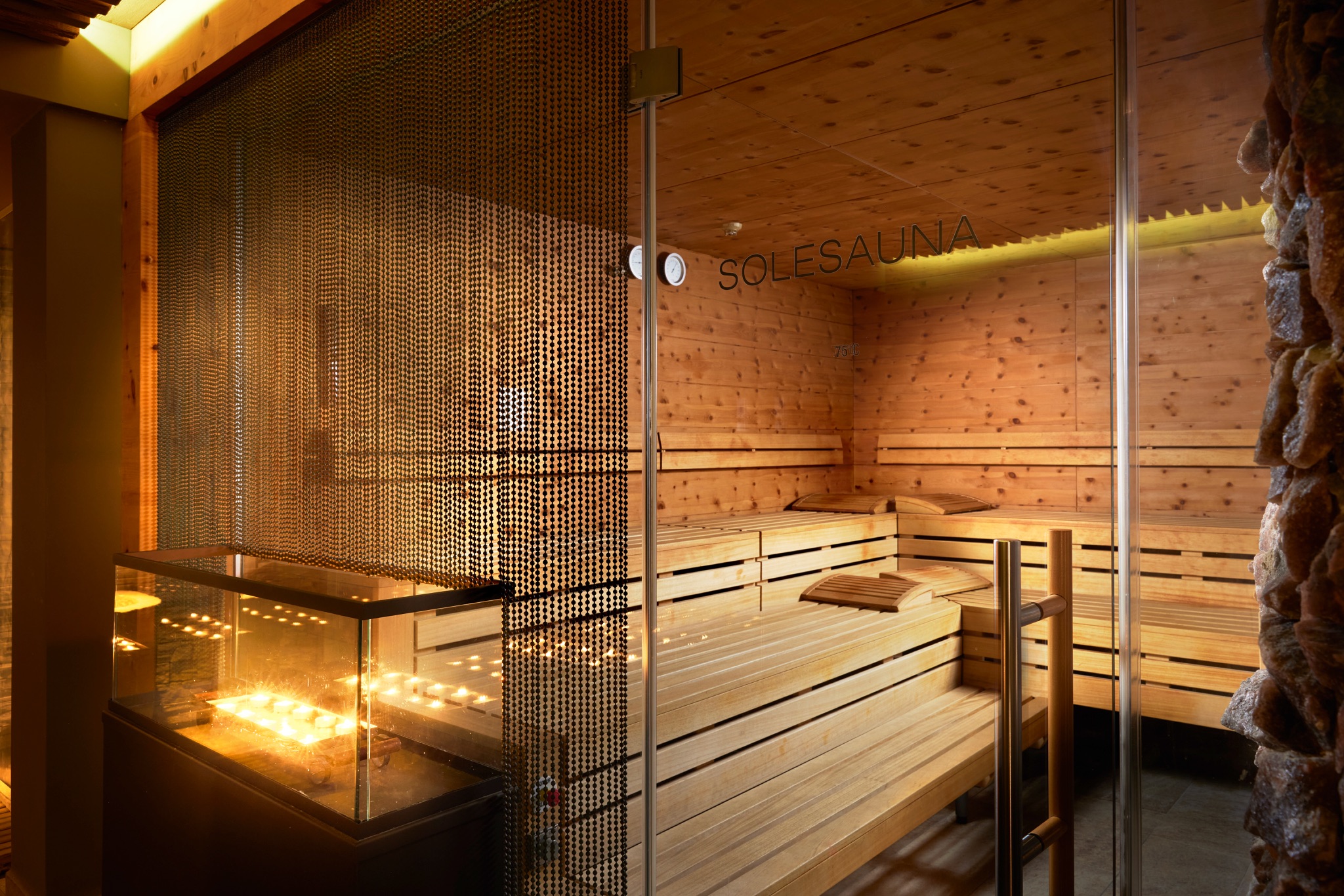Mandira sauna and spa interior