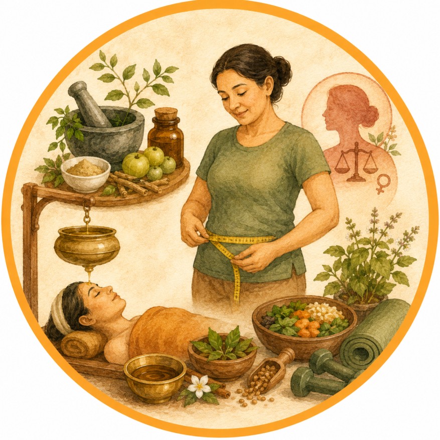 Ayurvedic Treatment for Menopause Weight Gain at Sitaram Retreat